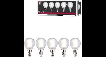 Filament 230 V LED-kogellamp E14 5x470lm 5x4,8W 4000K Mat