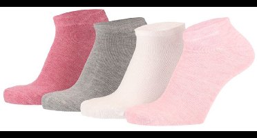 Apollo - 8-Pack - Bamboe Sneakersokken - Hypoallergeen - Temperatuurregulerend - Heren / Dames - multi roze - 23-26 - 131473000