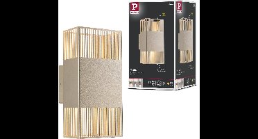 LED-wandlamp Tharin IP44 3000K 120x250mm 2x3,7W Goud