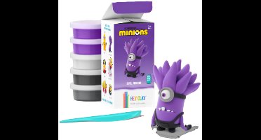 Hey Clay - interactieve speelklei - minions - 5 potjes - evil purple minion
