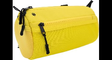 Lumiere & Co. Fietsstuurtas - Duurzaam, Diverse Maat- en Kleuropties - Dubbele Elastische Banden, Clips en Klittenbandsluitingen (Groot, Geel)