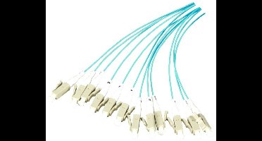 Danicom OM3 glasvezel pigtail turquoise SC - 12 stuks