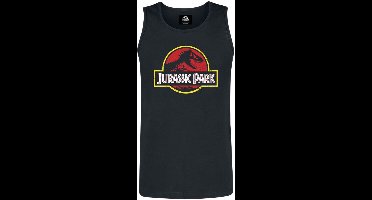 Jurassic Park Classic Logo Heren Tanktop - zwart - XXL