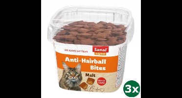 Sanal cat hairball bites cup 3x 75 gr