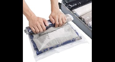 SilverRack Vacuumzakken voor Kleeding, Kussen, Jassen en Dekbedden | 10 Stuks in 3 Maten (4x Medium + 4x Large + 2x XL) | Vacuum Opbergzakken | Vacuümzakken voor Reizen, Koffer en Opslag | Vacumeerzakken