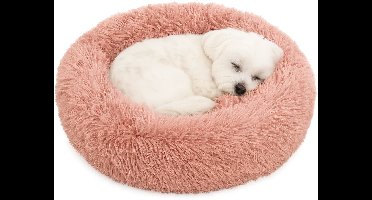 Hondenmand – Donut Hondenmand – Kattenmand Oudroze – 55 cm – Extra zacht & luxe voor hond of kat – Flamingo Mand Pacha