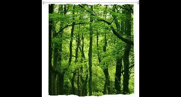 Boraboi® Boslandschap Waterafstotende Douchegordijnset met Luxe Design en Haken 180 x 180 cm