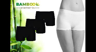 Bamboo Elements - Naadloos Dames Ondergoed - Hipsters - 3 Stuks - Zwart L - Boxershort Dames - Lingerie - Onderbroeken Dames - Dames Slips - Ondergoed Dames - Hipster Dames