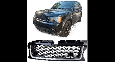 Performance Grille Voor Range Rover Sport L320 Facelift (2010–2013) Zwart Zilver