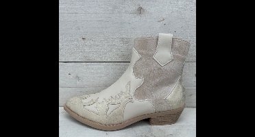 Leuk cowboylaarsje met lage hak goud beige Beige / 36