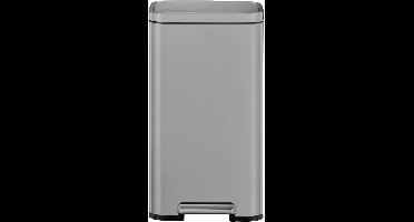 EKO - Madison Pedaalemmer 30 liter - Stainless Steel Plastic - grijs - Prullenbak