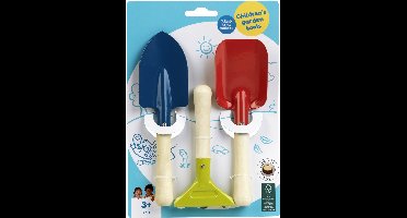 Klein Toys - tuingereedschap set voor kinderen - schop, schep en hark - metaal en hout