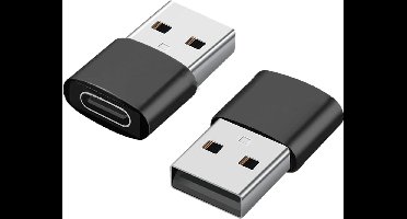 2-pack USB-C naar USB-adapter voor gegevensoverdracht en opladen