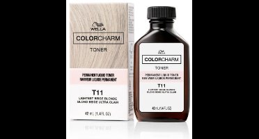 Wella Color Charm Toner - T11 - Lightest Beige Blonde - NIEUWE VERPAKKING - Wella Toner - Haartoner - Anti geel