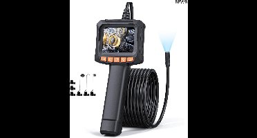 RFWR® Endoscoopcamera met licht 1080p HD, IP67 waterdicht, 2,4 inch scherm, 5 meter kabel en 2000 mAh batterij