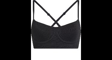 Calvin Klein dames Bonded Flex unlined balconette bra - beugelloze BH - zwart