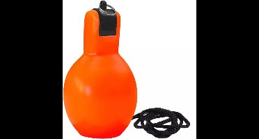 Benson Knijpfluit / Handfluit met Koord – Oranje – Compact kunststof fluitje
