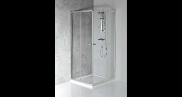 Aqualine Agga - Douchehoek 80x80 cm, chroom/helder glas HLF808Y
