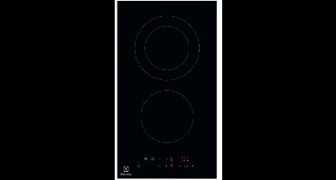 Electrolux Lhr3233ck Keramische Kookplaat 30 Cm 2 Branders Zwart