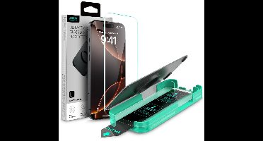 ESR Armorite Screen Protector Geschikt voor Apple iPhone 16 Pro Max - 9H Tempered Glass - Case Friendly - Flawless Fit Tray - Gemakkelijke Installatie