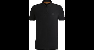 BOSS ORANGE Passerzip Polo's & T-shirts Heren - Polo shirt - Zwart - Maat S