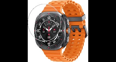 Screenprotector - Geschikt voor Samsung Galaxy Watch Ultra (47 mm) - Extra Sterk - Tempered Glass - Gehard Glas - Beschermglas Screen Cover - Bescherm Protector voor Smartwatch