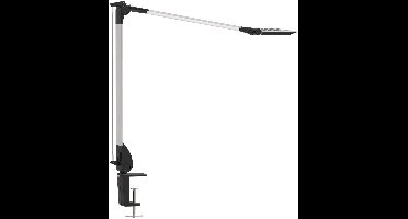 MAULoptimus Bureaulamp - LED - Aluminium - Zilver - Dimbaar - Tafellamp met Klem