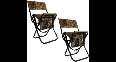 Eurocatch Set van 2 Opvouwbare Viskrukjes - Lichtgewicht & Compact - Voor Vissen, Camping, Festivals & Strand