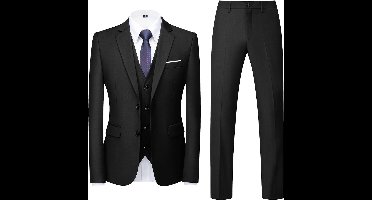 Allthemen Driedelig Pak met Rugsplit - Twee Harsknopen - L