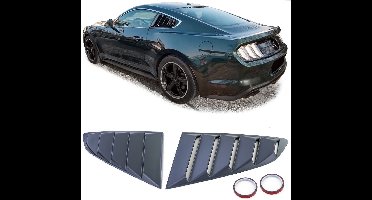 Zijruitafdekkingen / Louvres Geschikt voor Ford Mustang 6 Coupé (2014–2022) Links & Rechts