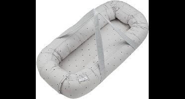 Liewood Babynestje - Gro Printed - Classic Dot Dumbo Grey