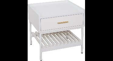 SVITA KORE nachtkastje met lade - nachtkastje nachtkastje wit