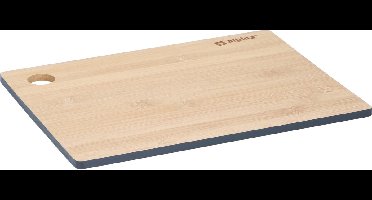 Set van 1x stuks snijplanken antraciet rand 28 x 38 cm van bamboe hout - Serveerplanken - Broodplanken