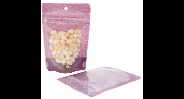 Stazakken Rijstpapier Transparant/Paars 10,2x6x15,2cm | 57 gram (100 stuks)