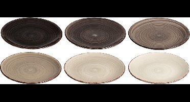 Studio Tavola Ontbijtborden Vintage Loft ø 19 cm - 6 stuks