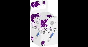TRU COMPONENTS T1904C045 Assortiment platte stekkers Insteekbreedte: 2.80 mm Insteekdikte: 0.80 mm 180 ° Deels geïsolee