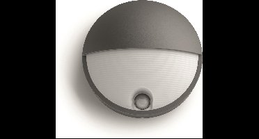 Philips Capricorn muurlamp - antraciet - met sensor