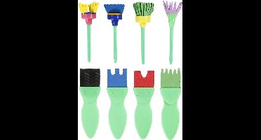 Creotime EVA schuimpenselen, b: 30-45 mm, 24 assorti