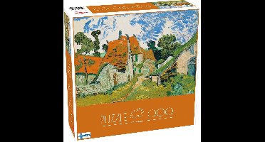 Tactic Vincent van Gogh: Street in Auvers-sur-Oise – Puzzel – 1000 stukjes – Iconische Impressionistische Kunst – Strak en Rustgevend Ontwerp – Hoogwaardige Scandinavische Kwaliteit