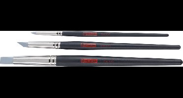 Art Creation set verfpenselen schilderen - set van 3 siliconen penselen.