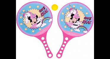 Disney Strandtennisset Minnie Mouse 3-delig Roze/blauw