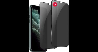 Screenprotector Geschikt voor iPhone XR Privacy Screenprotector 2 Pack