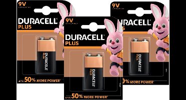 5x stuks Duracell V9 Plus batterij alkaline - Lr61 - Batterijen pack - Blokbatterijen