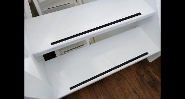 Antislip rubber trap strip zelfklevend 15m x 13,5mm Zwart