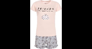 FRIENDS - Perzikgrijze pyjama met korte mouwen / 134