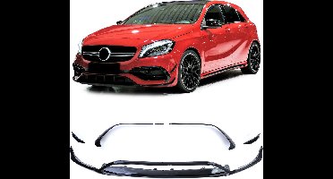 Passend Voor Mercedes A Klasse W176 AMG PACK FACELIFT Spoiler Voorspoiler Splitter A45AMG Look A180 A200 A220 A250