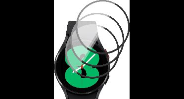 Screenprotector geschikt voor Samsung Watch 4 40 mm - PET Glasfolie Full Screen Protector - 3 Stuks