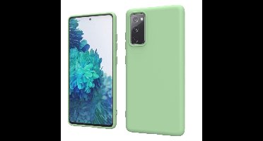 Hoesje Geschikt Voor Samsung Galaxy S20 FE 2022 hoesje - S20 FE hoesje Groen - Hoesje Geschikt Voor Samsung Galaxy S20 FE 2022 hoesje Nano Liquid siliconen Backcover - hoesje Hoesje Geschikt Voor Samsung Galaxy S20 FE 2022