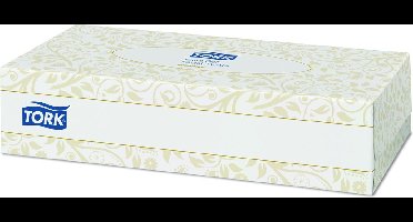 Tork Premium 100-Pak Gezichtsreinigingsdoekjes Extra Soft 2-Laags (30 Stuks) - Tork CH571
