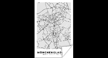 Poster Stadskaart - Duitsland - Plattegrond - Mönchengaldbach - Kaart - 20x30 cm